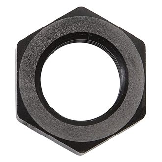 Performance -6 AN Bulkhead Nuts 9/16in -18 Thread Size (Black