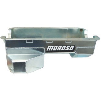 Ford 351W (w/Rear Sump & Billet End Seals) Road Race Baffled Wet Sump 7qt 7.5in Steel Oil Pan