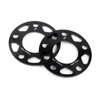 Wheel Spacers - 5x120 - 72.6mm CB - 7mm Thick (Set of 2
