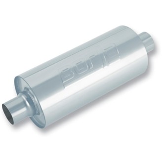 3.5in Tubing x 6.25in Diameter x 24in Length Multi-Core Center/Center Round Racing Muffler