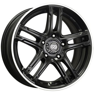 FD-05 16x7 5x114.3 50mm Offset 72.6 Bore Dia Black Machined Wheel