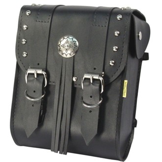 Universal American Classic Sissy Bar Bag (8 in L x 10 in W x 4.5 in H) - Black