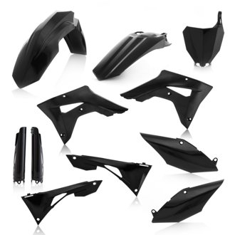 19-21 Honda CRF250RX/19-20 CRF450RX (Air Box Cover/ No Tank Cover) Full Plastic Kit - Blk