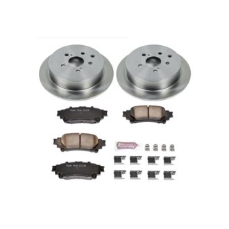 Oe Stock Replacement Low-Dust Ceramic Brake Pad And Rotor Kit