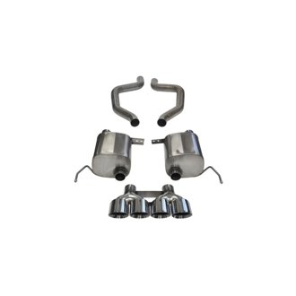 Corsa 17-19 Chevy Corvette Z06 (Grand Sport Only) 3in Axle Back Xtreme Exhaust Pol Quad 4.5in Tip