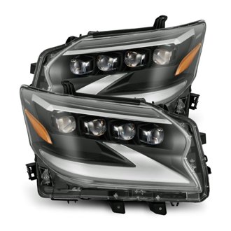 14-19 Lexus GX 460 NOVA LED Projector Headlights Plank Style Black w/Activ Light/Seq Signal