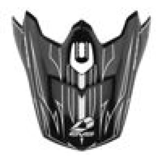 EVS T3 Pinner Visor - Matte Black/White