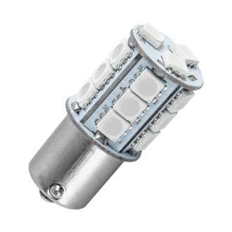 1156 18 LED 3-Chip SMD Bulb, Amber, Single