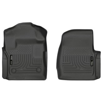 17 Ford F-250 F-350 Super Duty Standard Cab WeatherBeater Black Front Floor Liners