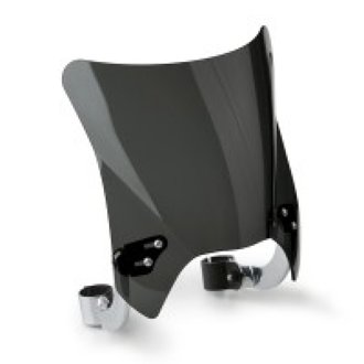 Fits 44-51 mm. O.D. Mohawk Black Hardware/Straight Bracket/Windshield-Dark Tint