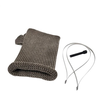 DEI Titanium 4in Knit Exhaust Sleeve - 12in