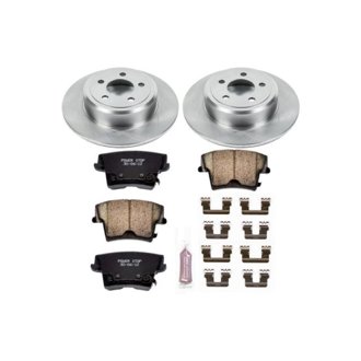 Oe Stock Replacement Low-Dust Ceramic Brake Pad And Rotor Kit