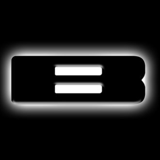 Universal Illuminated Led Letter Badges - Matte Black Surface Finish - B