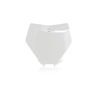 19-22 KTM XC250/300/SX125-250/SX-F/XC-F 250-450/XC250tpi/300tpi Front Number Plate - White