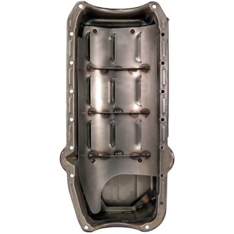 Pre-80 Chevrolet SBC/Dart Little M Power Pouch Wet Sump 7qt 8.25in Steel Oil Pan - Black
