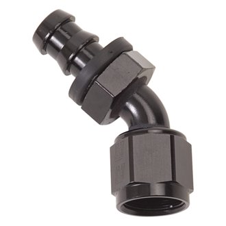 Performance -4 AN Twist-Lok 45 Degree Hose End (Black
