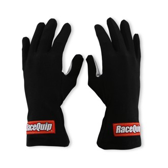 Non-Sfi Black W/White Palm Nomex Race Gloves - Large