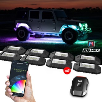 RGBW 8pc Addressable LED Rock Light Kit