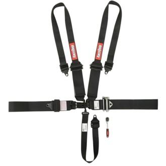5 Point Harness - Small Buckle Ratcheting Latch & Link - HNR shoulders