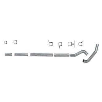 Diamond Eye KIT 5in Catback MFLR RPLCMENT PIPE Single AL: 94-97 FORD 7.3L F250/F350 PWRSTROKE