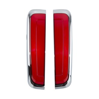 Tracer LED Rear Lights 14 and Up H-D Tri Glide - Red/Chrome