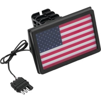 Freedom Flag Led Hitch Cover Black