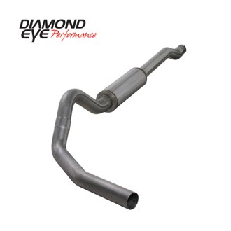 Diamond Eye KIT 4in Catback Single SS: 03-07 FORD 6.0L F250/F350