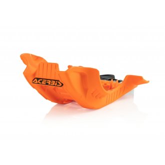 19-22 KTM XC-F250/350/ FX350/ 21-23 GasGas EX/MC Skid Plate Large - Black/16 Orange