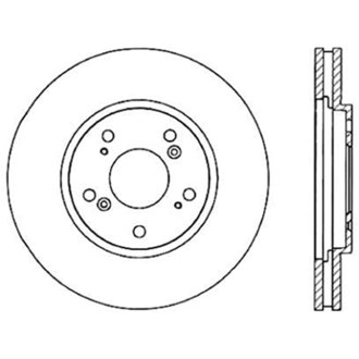 Sport Slotted Cryo Brake Rotor; Rear Right