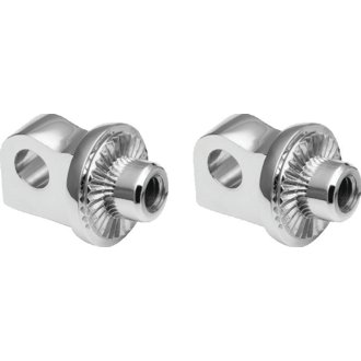 Adj Stop Splined Peg Adapter Chrome