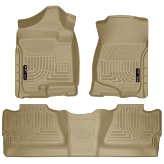 07-12 Chevy Silverado/GMC Sierra Crew Cab WeatherBeater Combo Tan Floor Liners