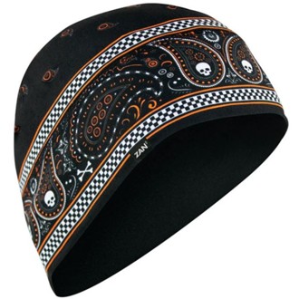 Zan Helmet LINER/BEANIE Sportflex UPF50+ Black & Orange