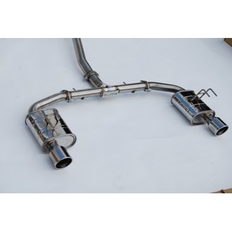 2022+ Honda Civic Si (1.5T) 70mm Q300 Cat Back Exhaust - Rolled SS Tips