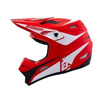 26 AR1 Mototown Helmet Glossy Red/White/Black Youth - Small