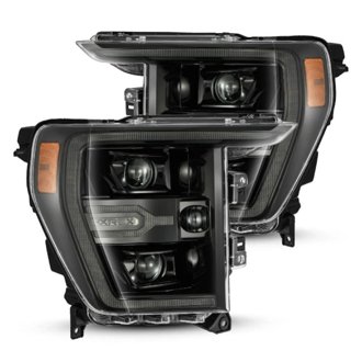 21-22 Ford F150 Luxx-Series Projector Headlights Alpha-Black w/Activ Light/Seq Signal