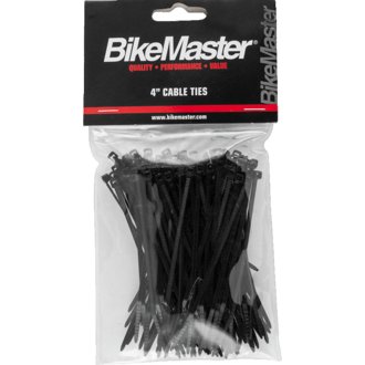 4in Cable Ties (Pack of 100) - Black