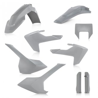 17-19 Husqvarna TE150-300/ FE250-501/ TE250i/ TE300i Full Plastic Kit - Gray