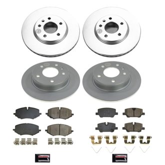 Evolution Coated Rotor And Low-Dust Ceramic Brake Pad Kit