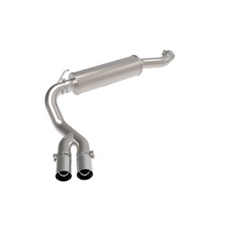 Rebel Series 3-1/2 IN Stainless Steel Cat-Back Exhaust System w/Polish Tip
