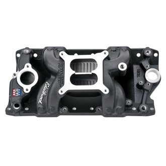 Performer Rpm Air-Gap Small Block Chevy Black Intake Manifold