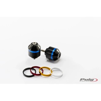 Short Bar End Weights With Rim Black