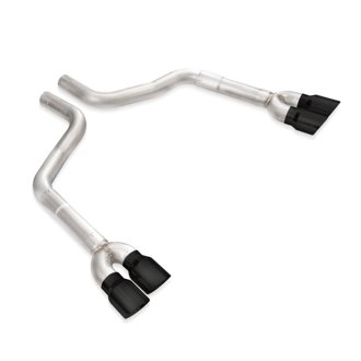 15-21 Dodge Challenger 5.7L/6.2L/6.4L Rear Resonator Delete - Black Tips