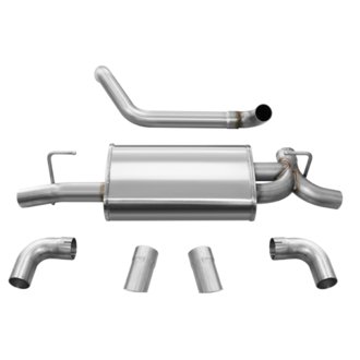 Corsa 2018-2025 Jeep Wrangler JL 2.5in Dual Rear Turn Down Exit Sport Axle-Back Exhaust