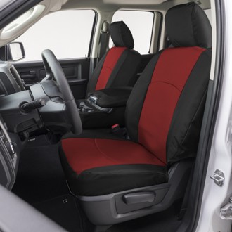 14-18 Chevrolet Silverado Endura PrecisionFit Custom Front Row Seat Covers - Red/Black