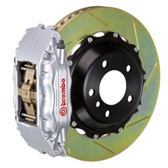 98-02 Camaro/Firebird Front GT BBK 4 Piston Cast 2pc 332x32 2pc Rotor Slotted Type1-Silver