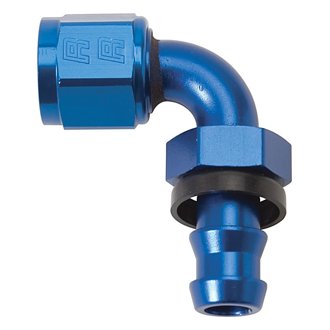 Performance -8 AN Twist-Lok 90 Degree Hose End (Blue