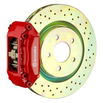 12-19 Fiat 500 Pop/Sport/Lounge/Abarth Fr GT BBK 4Pist. Cast 2pc 28 5x28 1pc Rotor Drill-Red