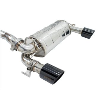15-18 Ford Focus RS Q300 w/Valve Rolled Black Tip Cat-Back Exhaust