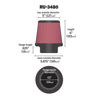 Universal Clamp-On Air Filter