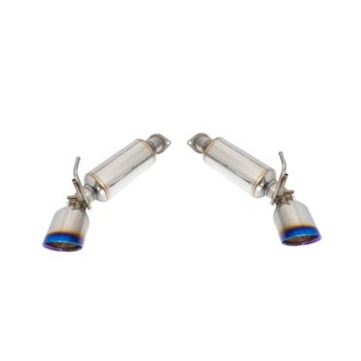 09-19 Nissan 370z Axle Back Exhaust w/Burnt Stainless Double Wall Tip
